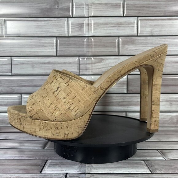 Veronica Beard Women's Dali Faux Cork Platform Sandals Shoe Size 10-NEW - Picture 3 of 9